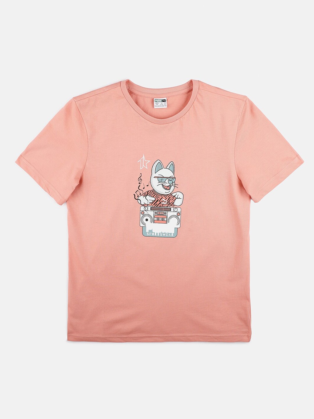 

Puma Boys Pink Puma X 1Der KL Rahul Character Youth Cotton T-Shirt