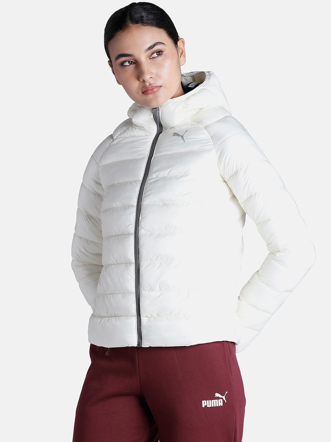 

Puma Women White Pwrwarm Packlite 600 HD Down Slim Fit Jacket
