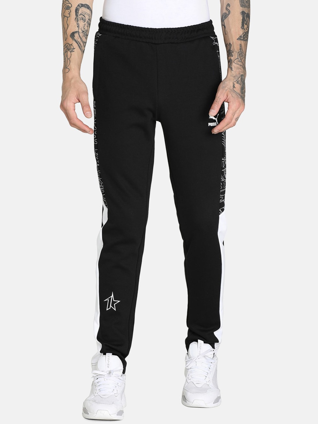 

Puma Men Black Printed PUMA X 1DER KL Rahul Cotton Track Pants
