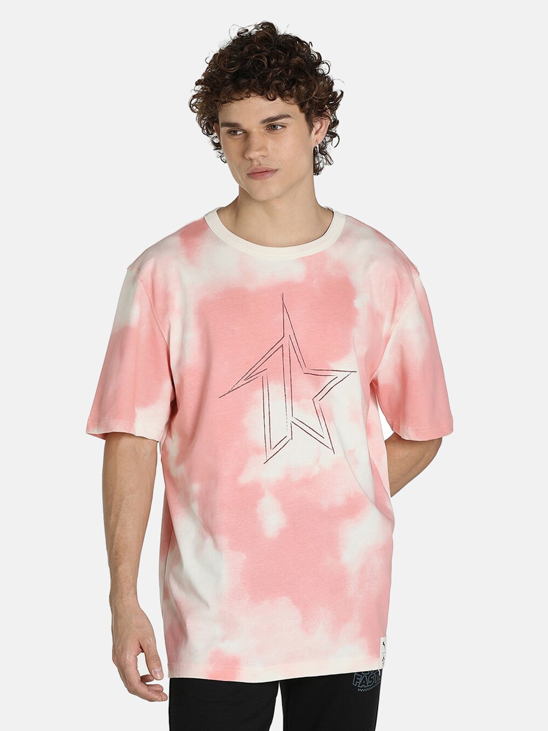 

Puma Men Relaxed Fit X 1DER KL Rahul Relaxed Cotton T-Shirt, Pink