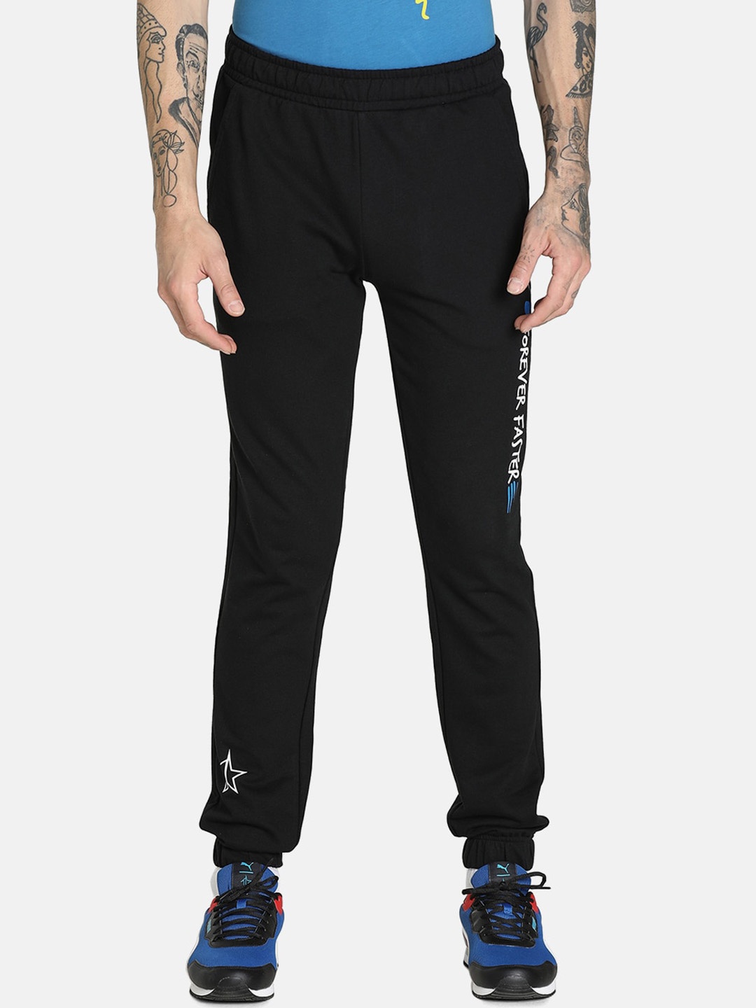 

Puma x1DER Men Graphic Slim Fit Joggers, Black