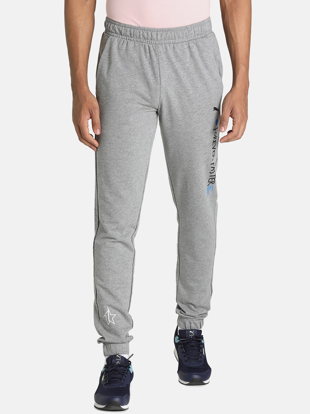 

Puma x1DER Men Grey Graphic Joggers