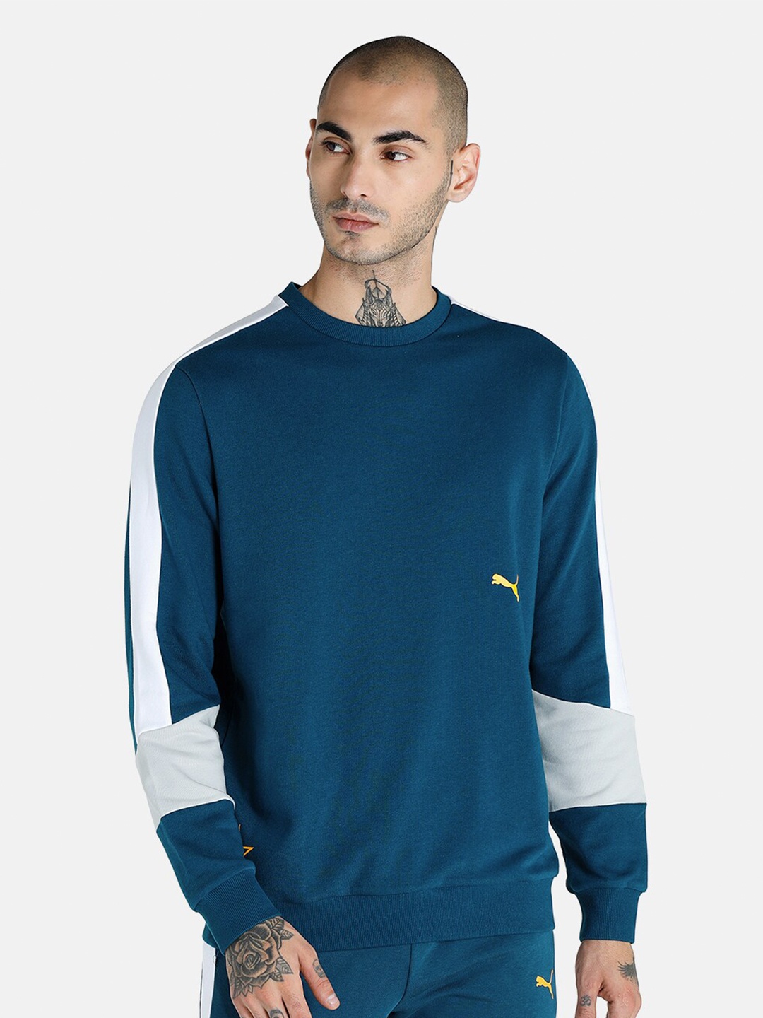 

Puma Men Regular Fit PUMA X 1DER Crew Sweatshirt, Blue