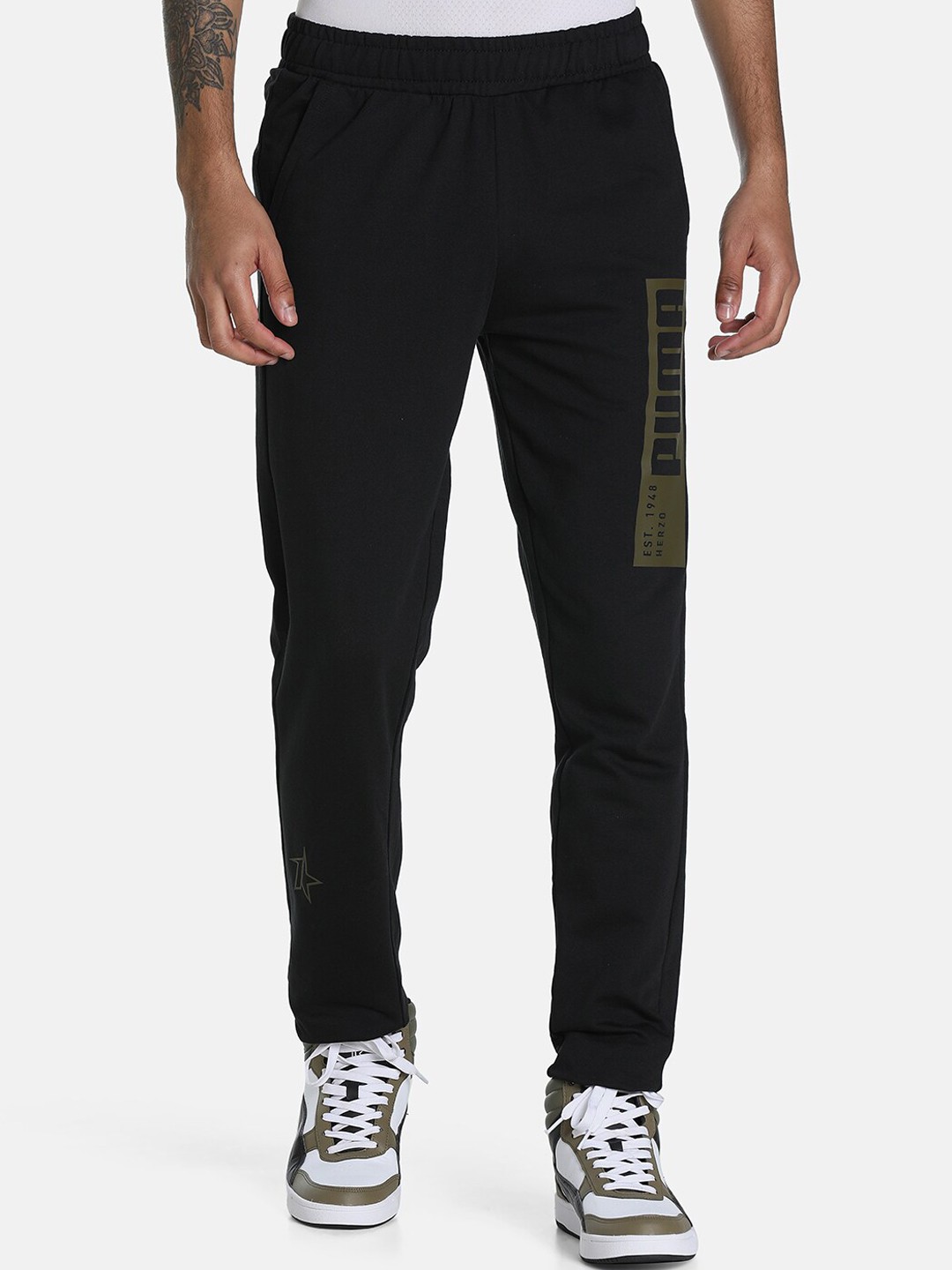 

Puma Men Black X 1DER KL Rahul Graphic Slim Fit Track Pants
