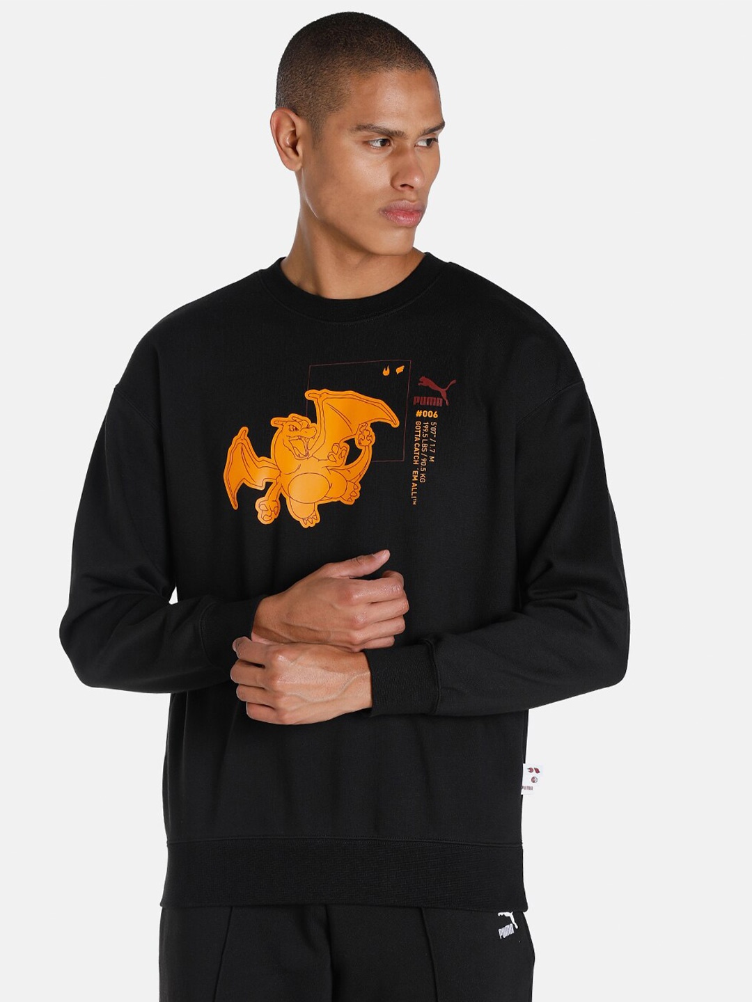

PUMA x POKEMON Relaxed Crewneck Sweatshirt Men, Black