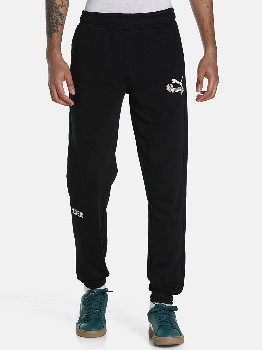 

Puma Men Black Printed KL Rahul Feel Good Cotton Regular Fit Joggers