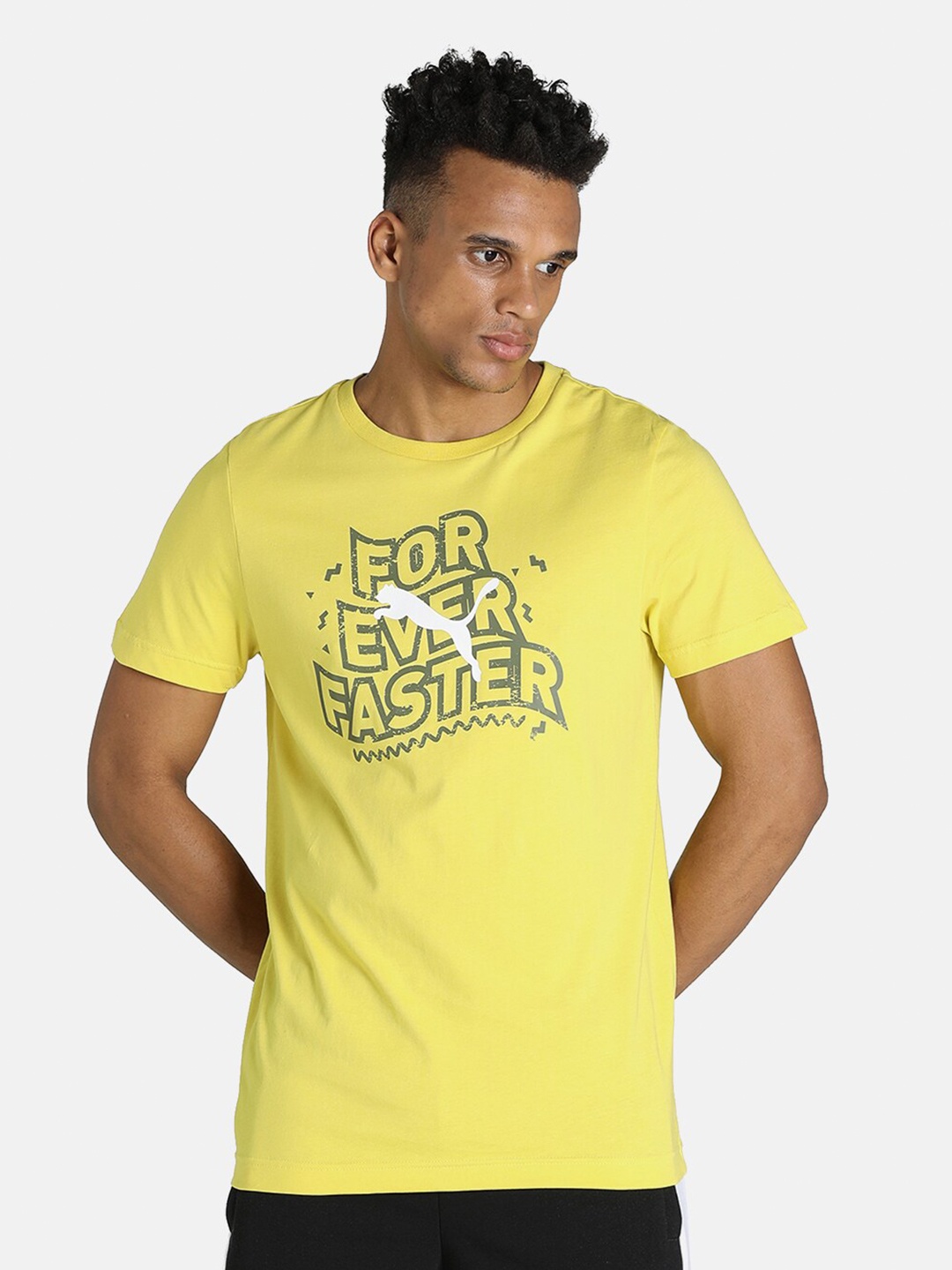 

Puma 1DER KL Rahul Graphic Slim Fit T-shirt, Yellow