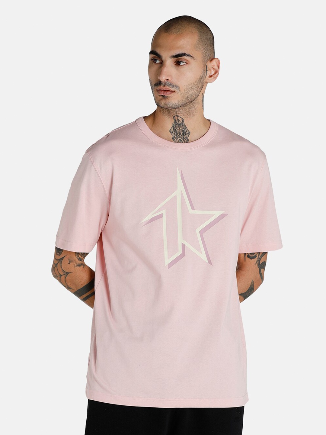 

Puma Men Pink 1DER Relaxed Fit T-shirt