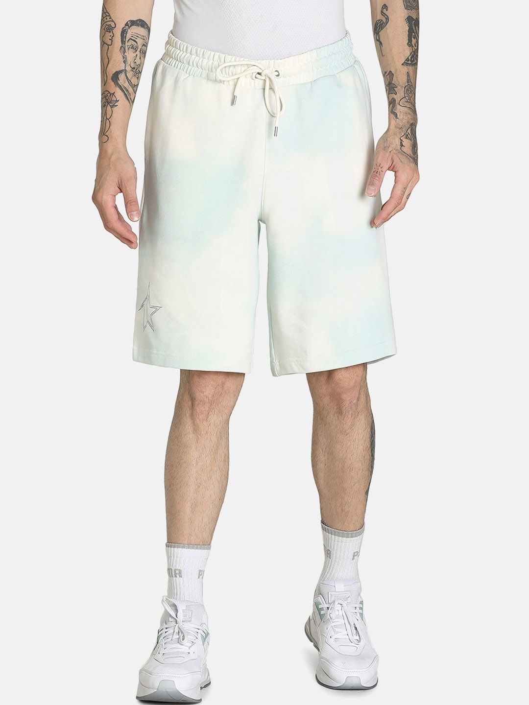 

Puma Men Blue Printed PUMA X 1DER KL Loose Fit Outdoor Shorts