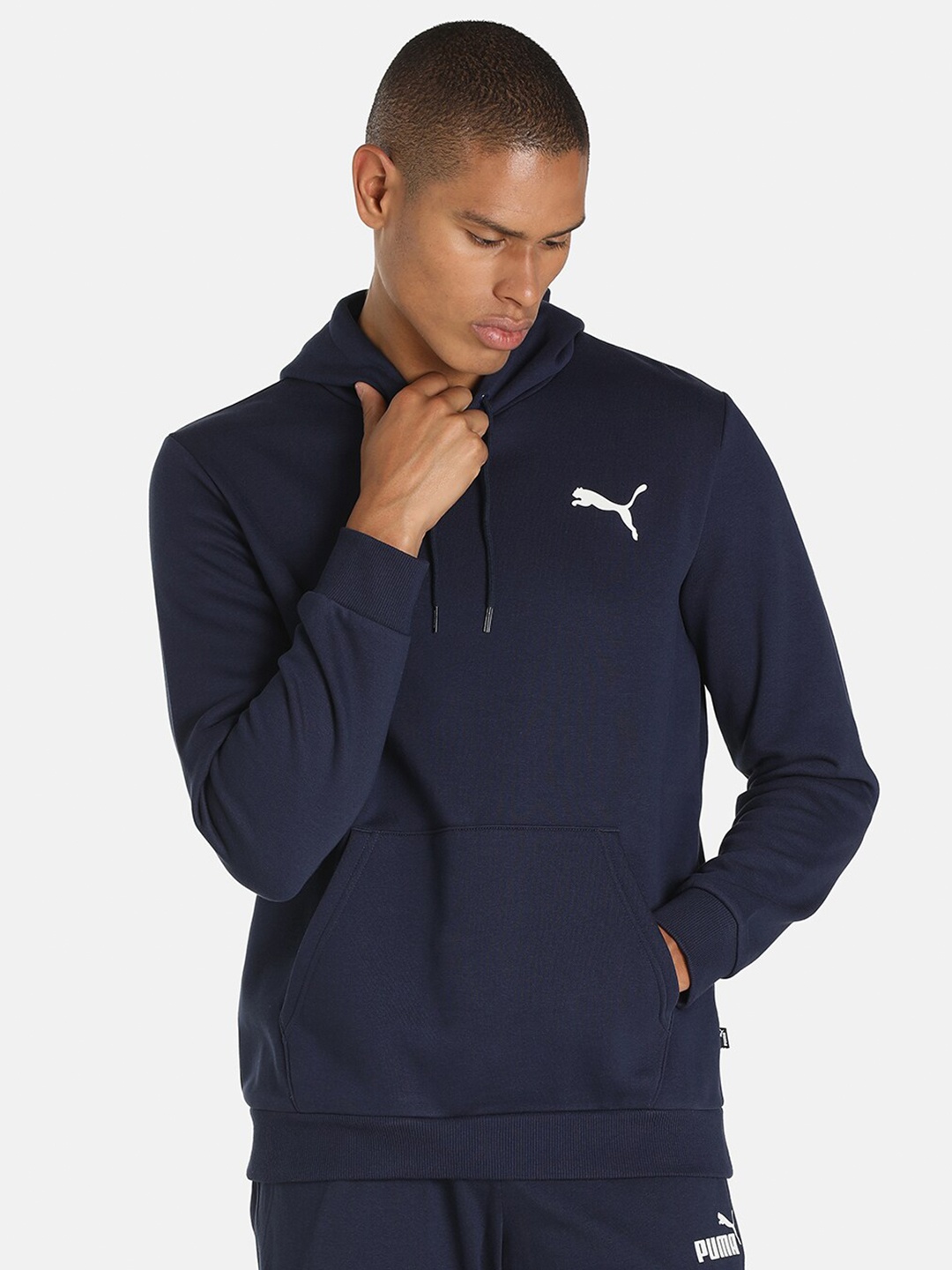 

Puma Men Navy Blue Cotton Sweatshirt