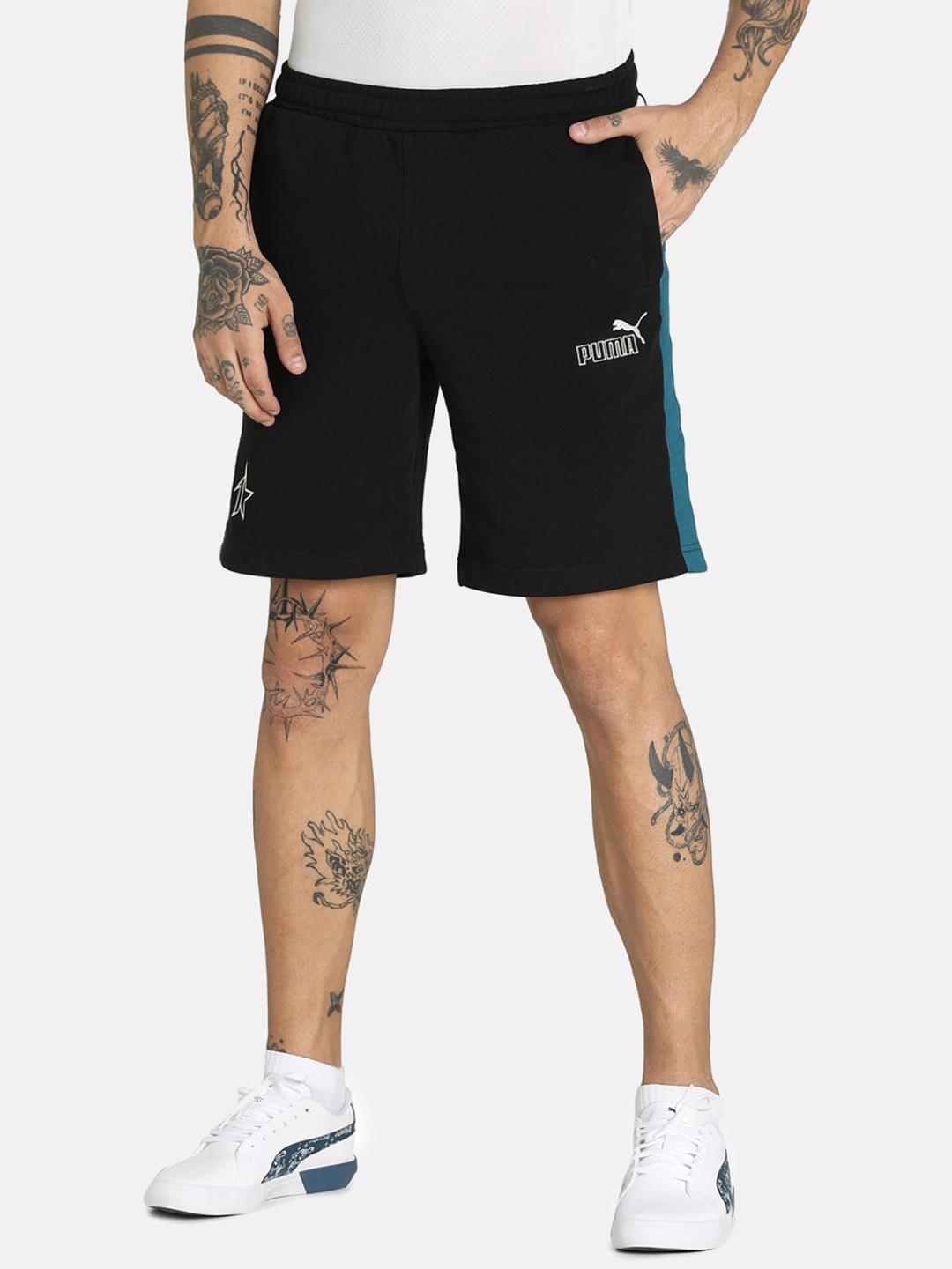 

Puma Men Black PUMAx1DER Core Cotton Shorts