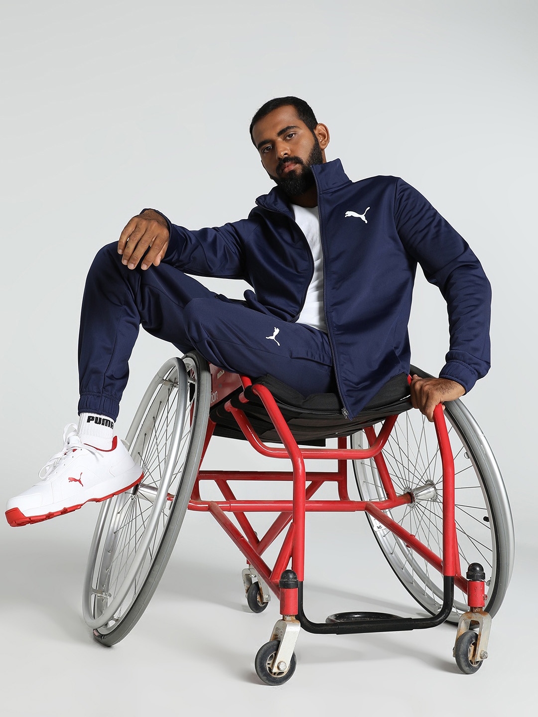 

Puma Men CR Regular Fit Tracksuit, Navy blue