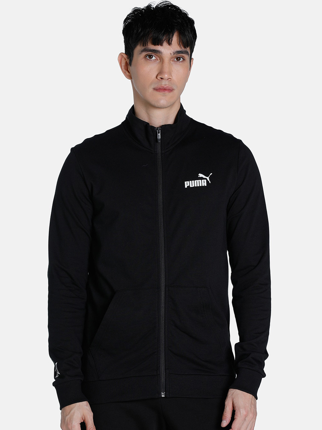 

Puma Men Black PUMA X 1DER KL Rahul Grunge Logo Cotton Outdoor Slim Fit Sporty Jacket