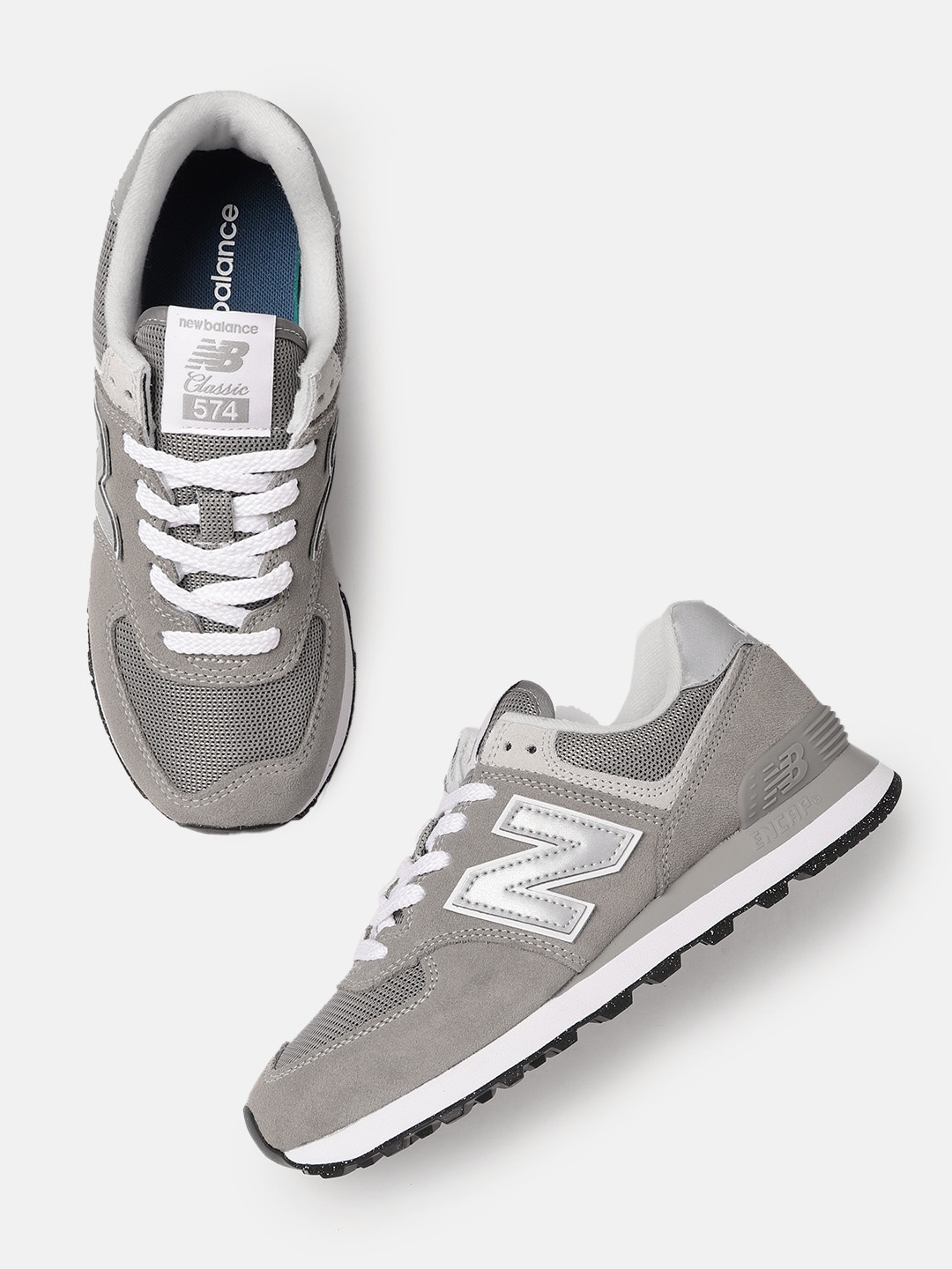 

New Balance Women Woven Design Sneakers, Grey