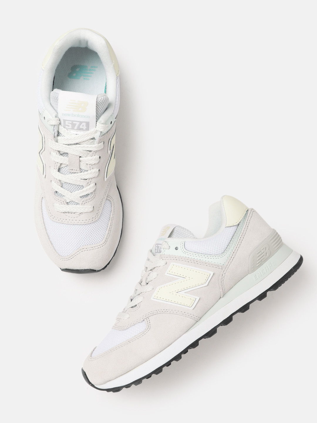 

New Balance Women Woven Design 574 Sports Shoes, Grey