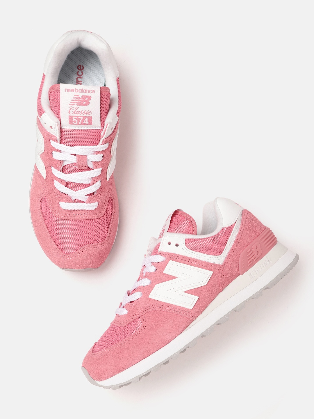 

New Balance Women Woven Design Sneakers, Pink