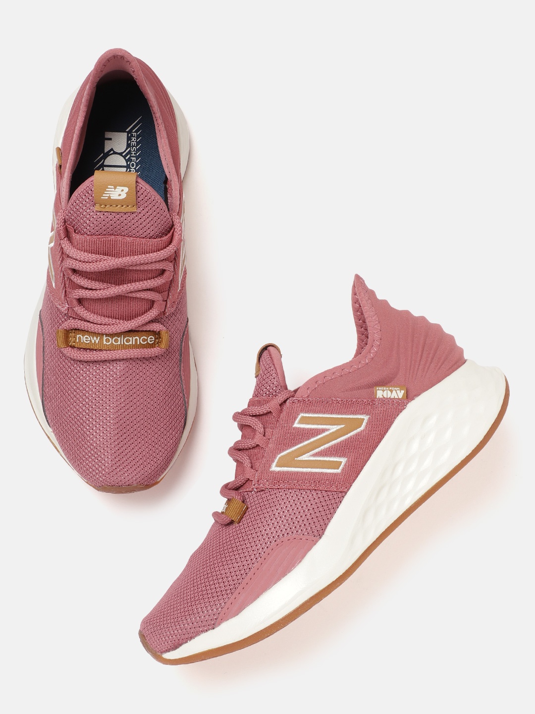 

New Balance Women Woven Design Roav Running Shoes, Rose