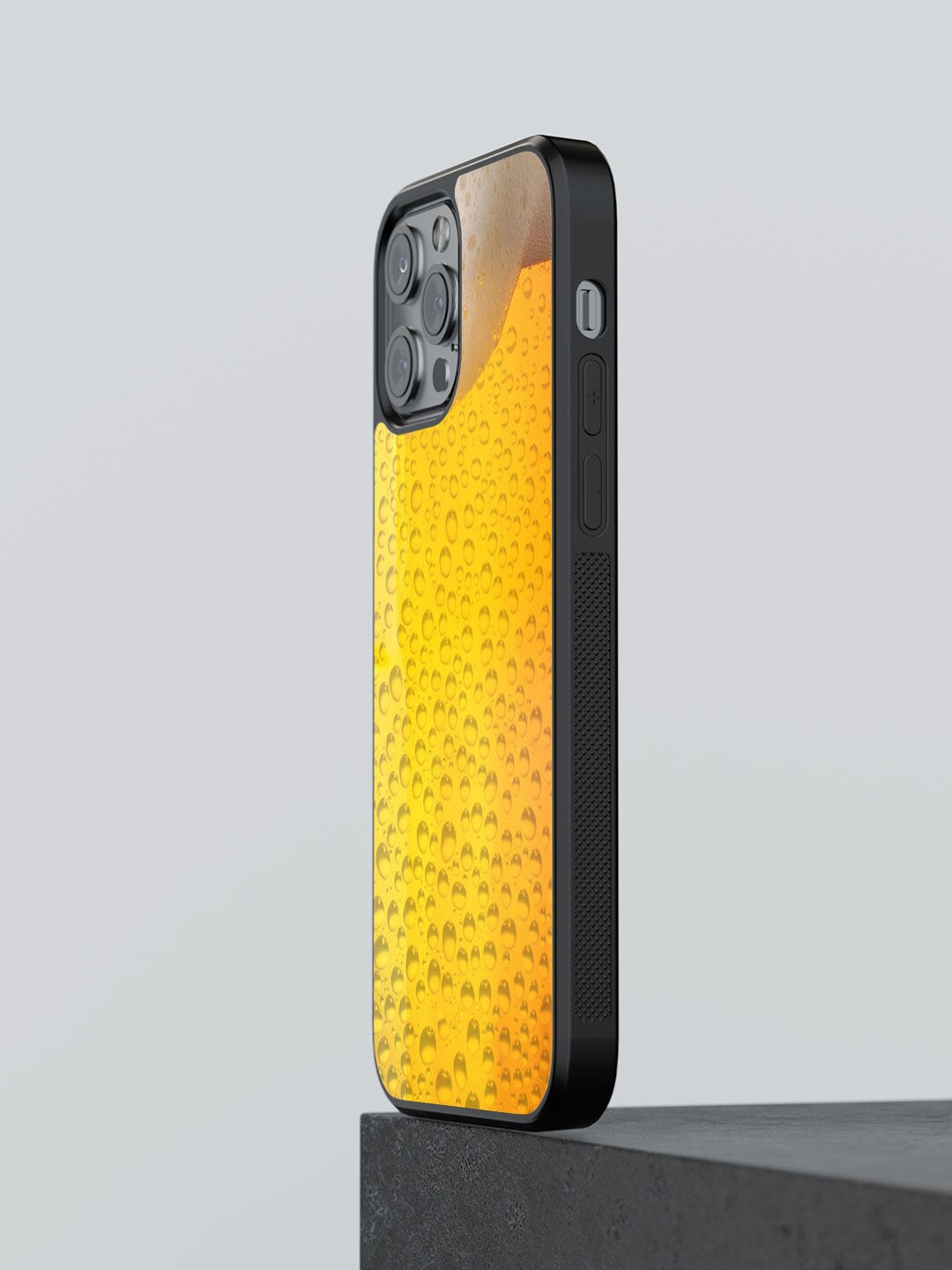 

macmerise Yellow Printed Chug It iPhone 13 Pro Phone Back Case