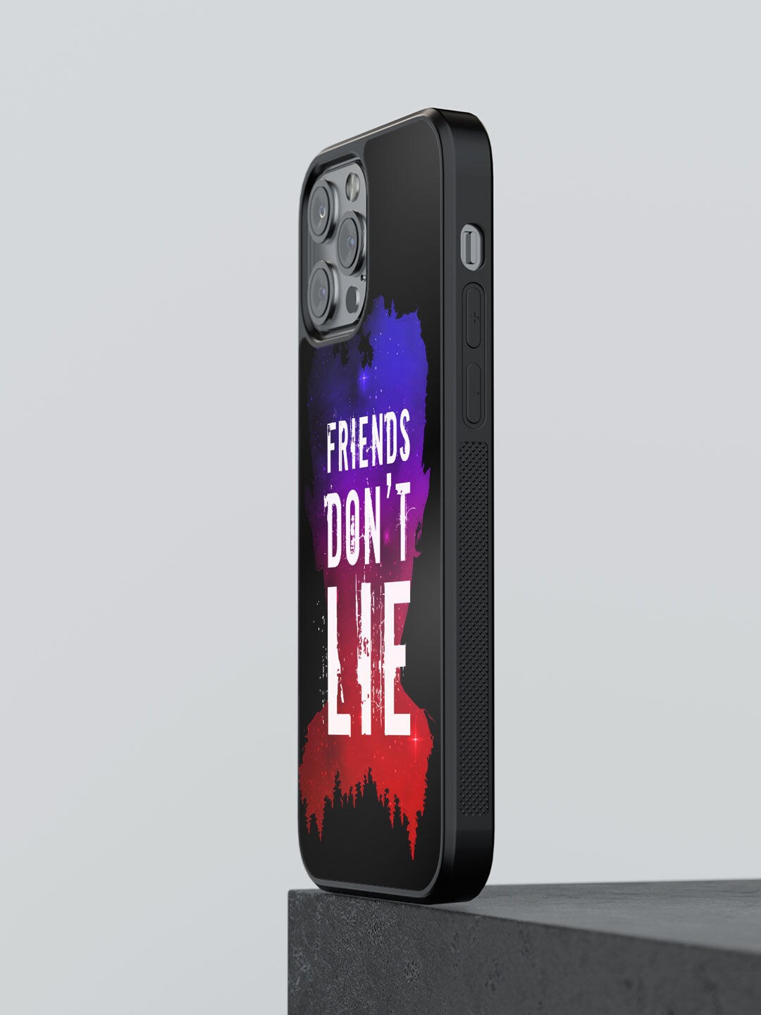 

macmerise Black & White Friends Dont Lie Design iPhone 13 Pro Back Case