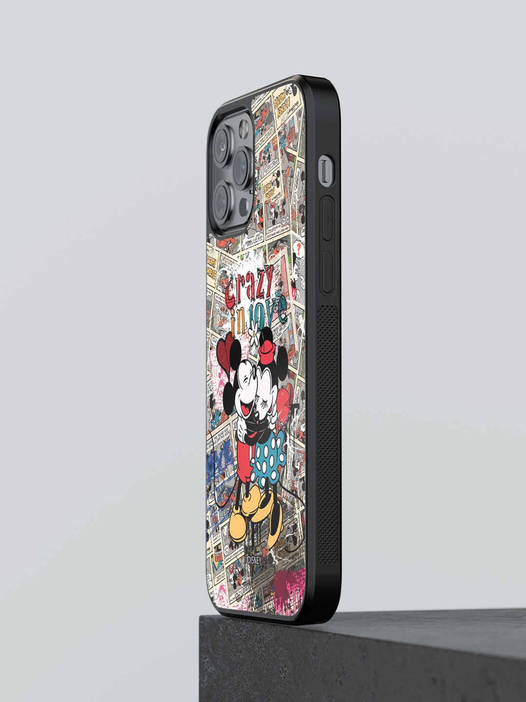 

macmerise Red & White Printed Crazy In Love iPhone 13 Pro Phone Back Case