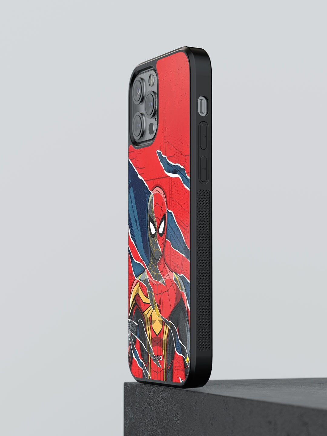 

macmerise Red Blue Spider Design iPhone 13 Pro Phone Back Case
