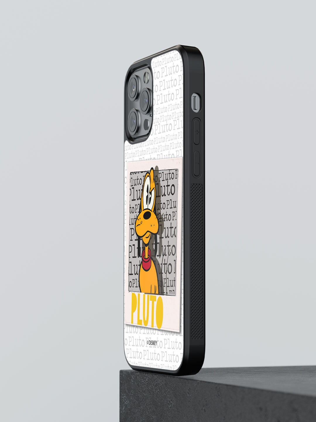 

macmerise White & Yellow Hello Mr Pluto Design IPhone 13 Pro Bumper Phone Back Case