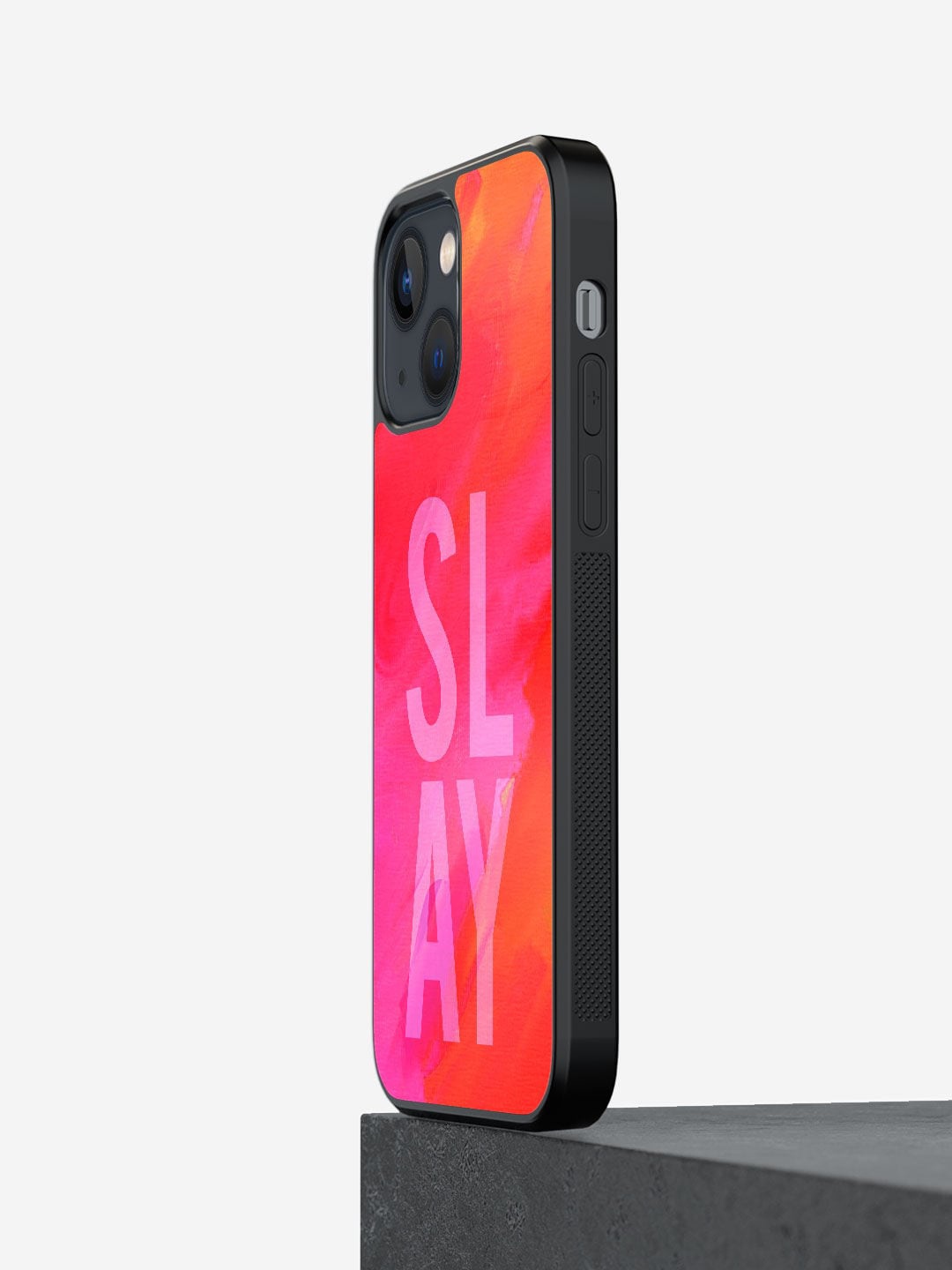 

macmerise Pink Printed Slay iPhone 13 Mini Bumper Phone Back Case