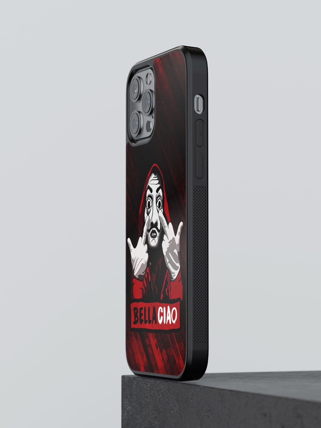 

macmerise Black & Red Printed Bella Ciao Design iPhone 13 Pro Phone Back Case