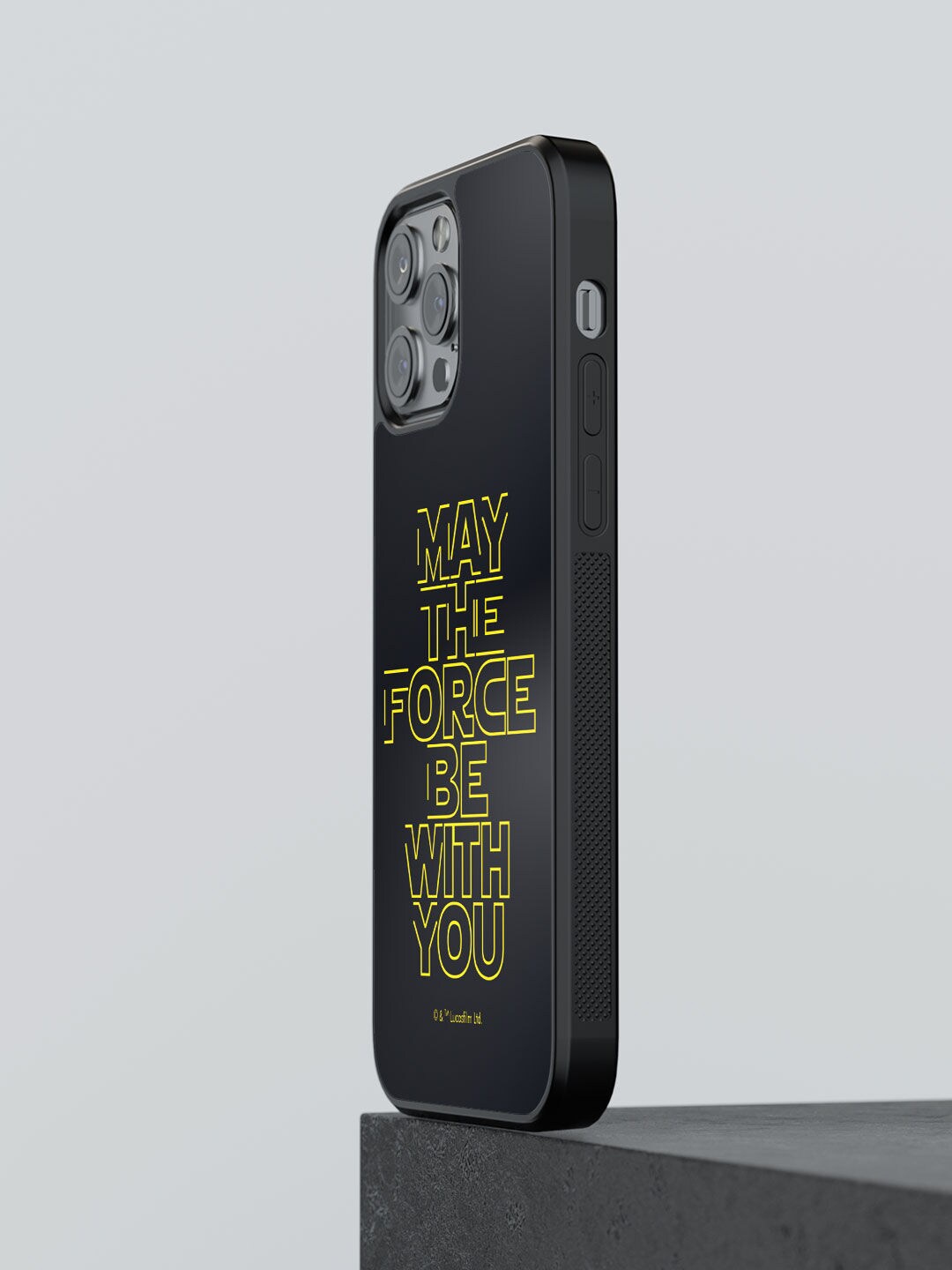 

macmerise Black Printed Classic Star Wars iPhone 13 Pro Bumper Case
