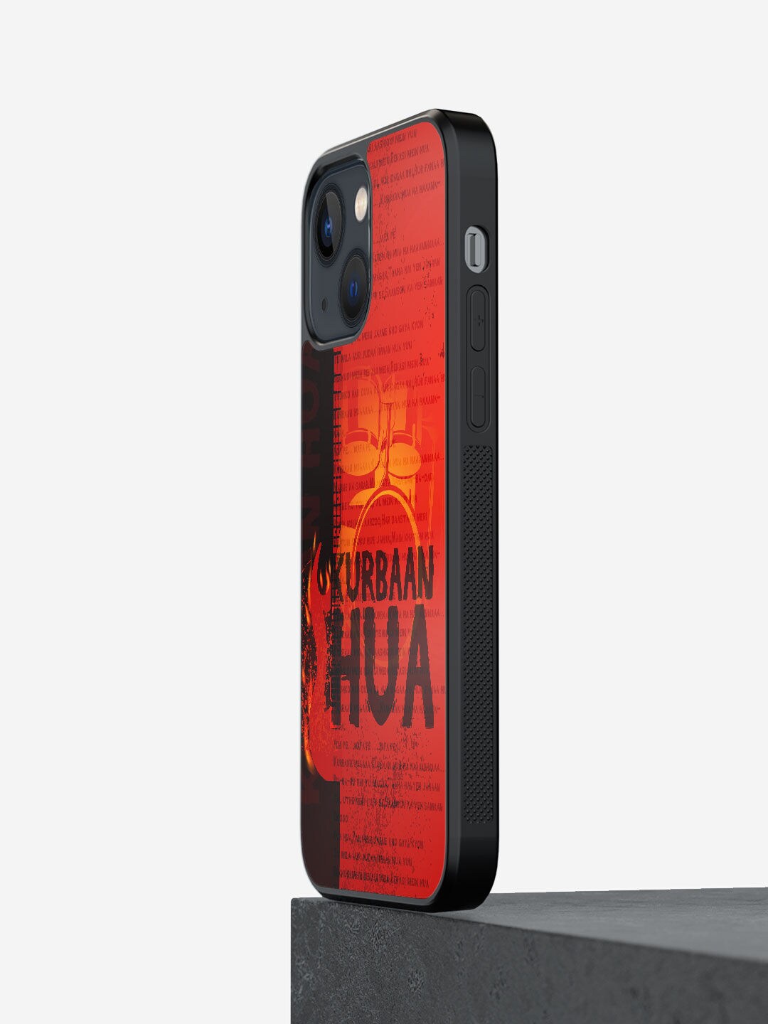 

macmerise Red & Black Printed SK Baby Bloom Design iPhone 13 Mini Bumper Phone Back Case