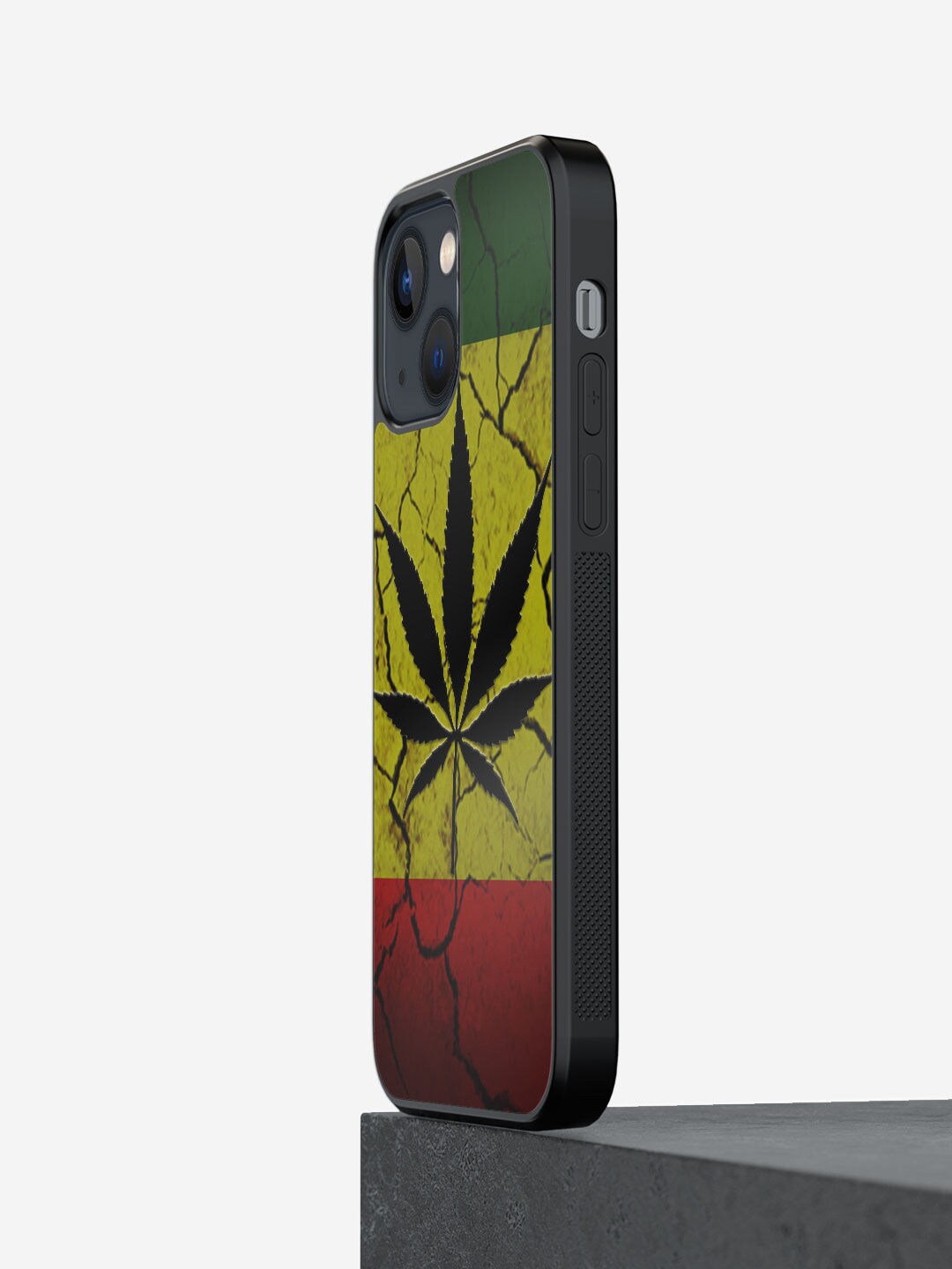 

macmerise Yellow Rastafari Printed iPhone 13 Mini Max Bumper Case