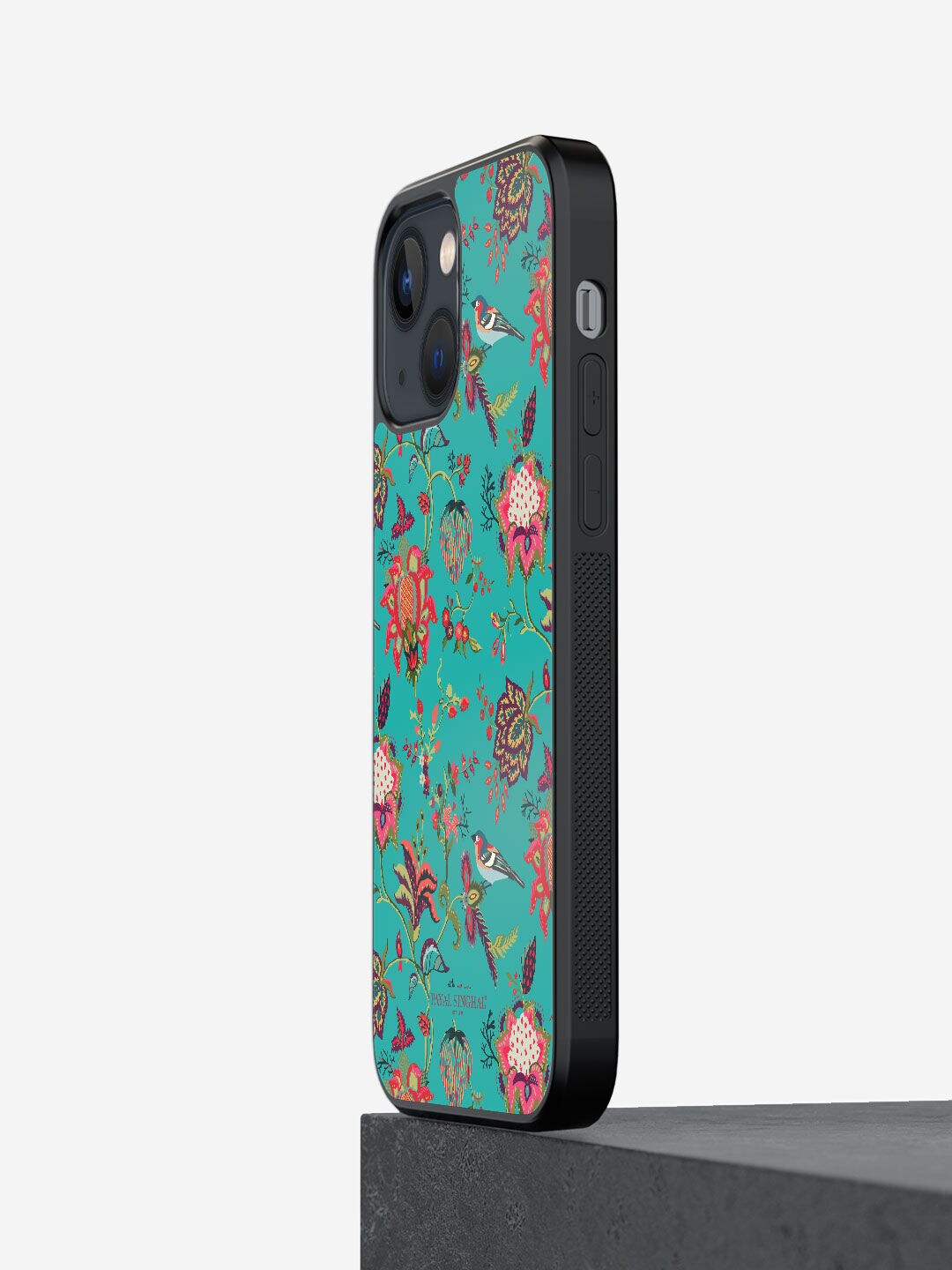 

macmerise Teal-Green Payal Singhal Chidiya Printed iPhone 13 Mini Max Bumper Case