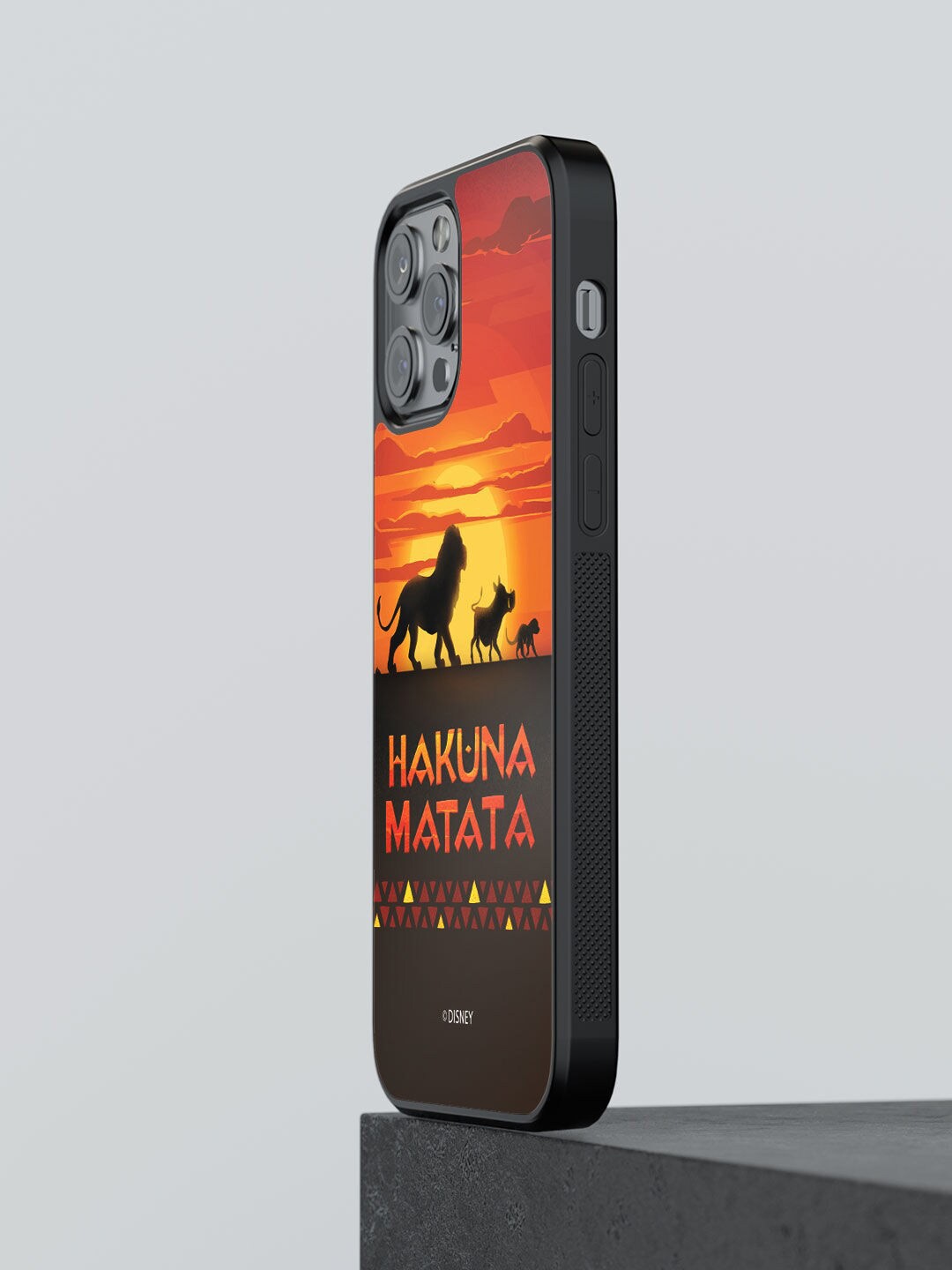 

macmerise Orange & Black Printed iPhone 13 Pro Bumper Phone Back Case