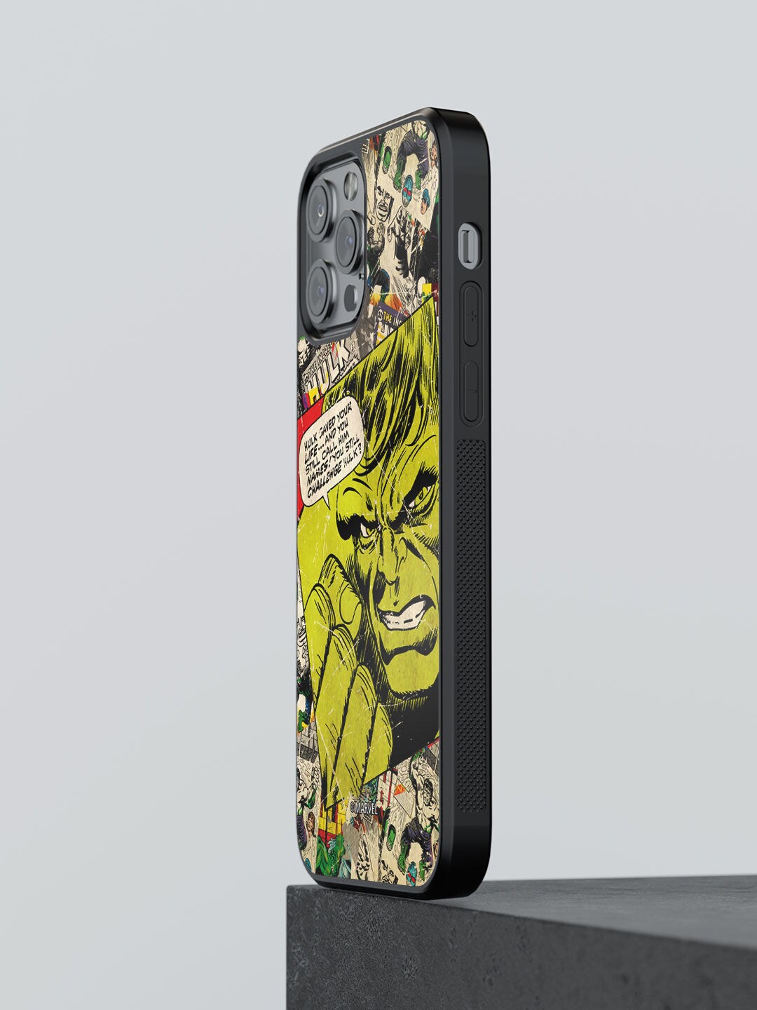 

macmerise Green Printed Comic Hulk iPhone 13 Pro Bumper Phone Back Case