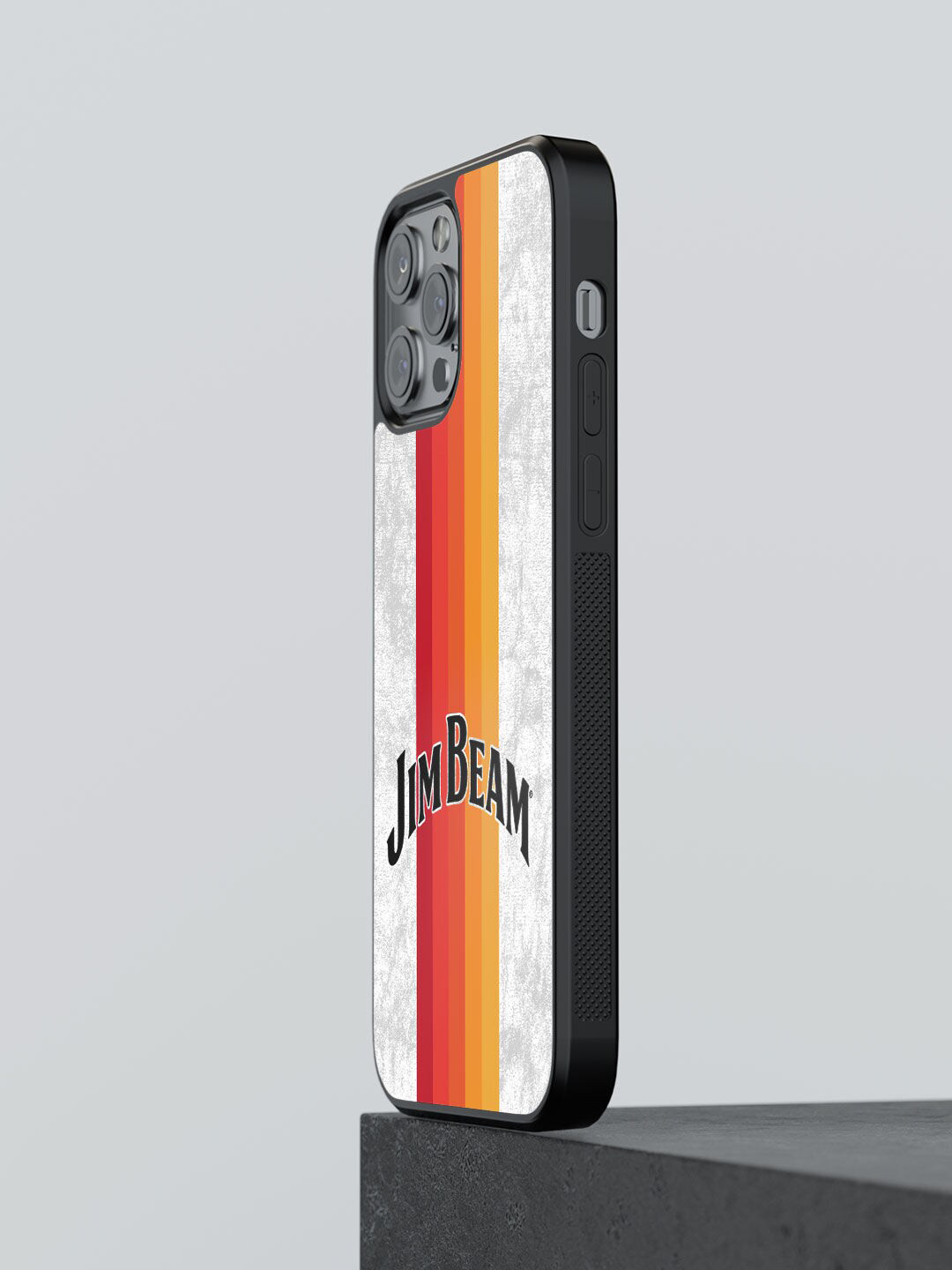 

macmerise Red & Yellow Jim Beam Sun Rays Stripes Design IPhone 13 Pro Bumper Phone Back Case