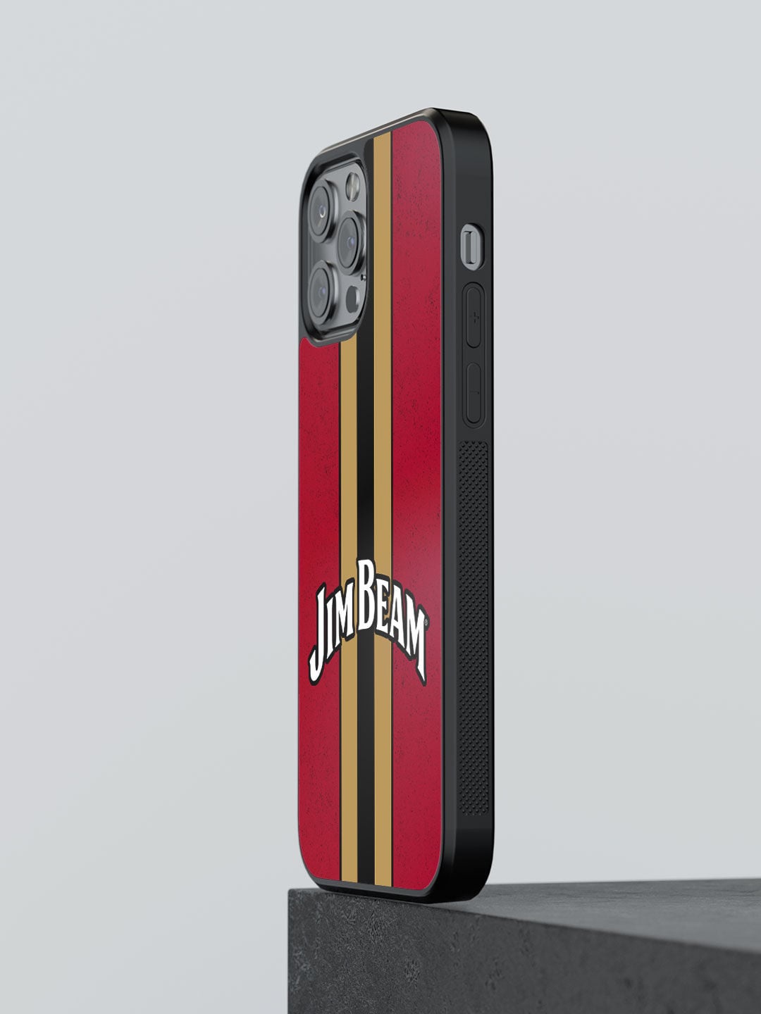 

macmerise Black & Red Jim Beam Raspberry Printed iPhone 13 Pro Bumper Mobile Phone Case