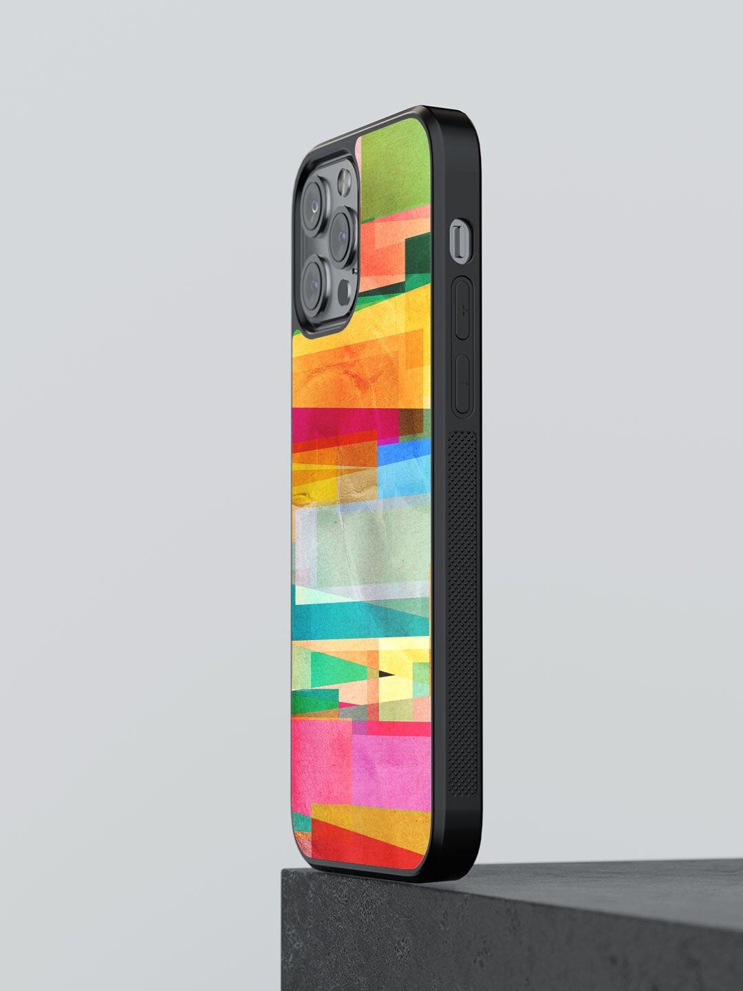 

macmerise Pink & Blue Abstract Fusion Design iPhone 13 Pro Bumper Back Case