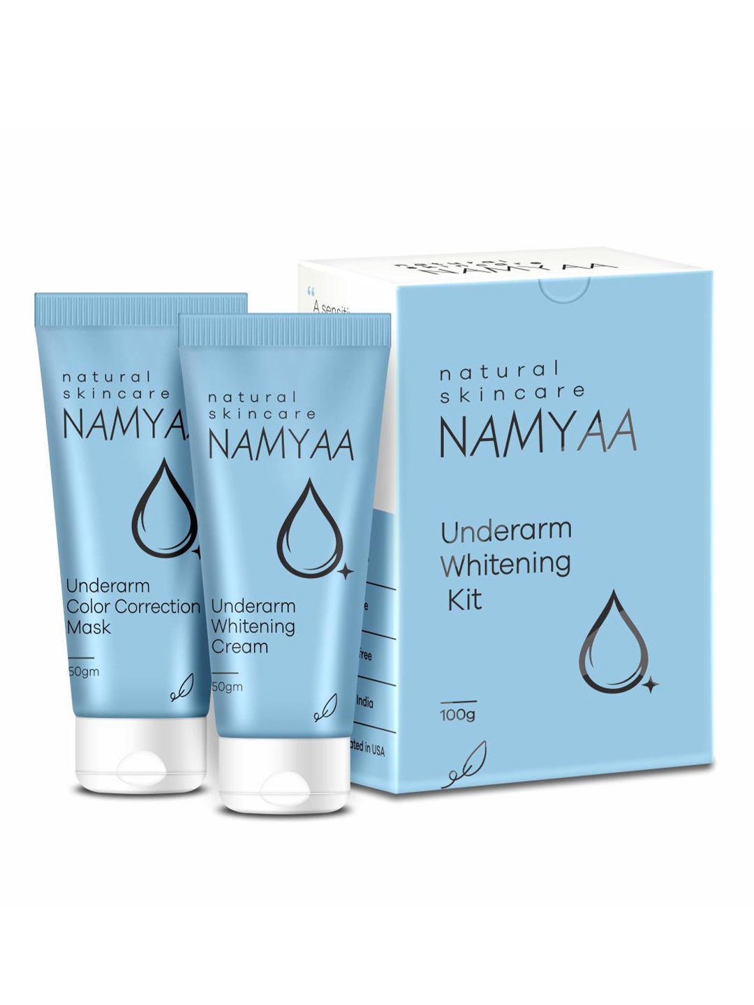 

Namyaa Set Of Underarm Whitening Cream & Color Correction Mask 100g, White