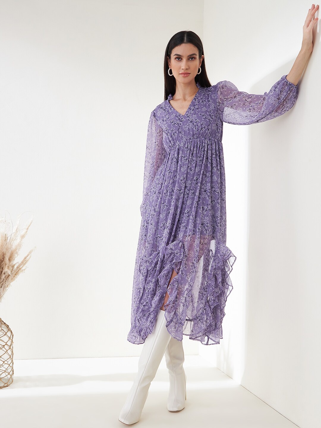 

Femella Floral Cotton Maxi Dress, Lavender