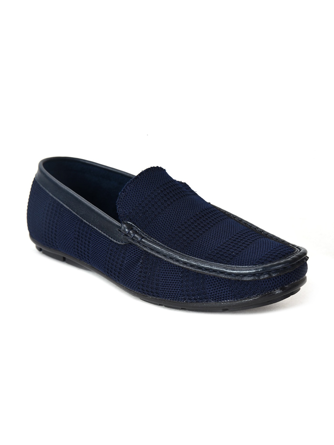 

Ajanta Men Blue Woven Design Lightweight Loafers