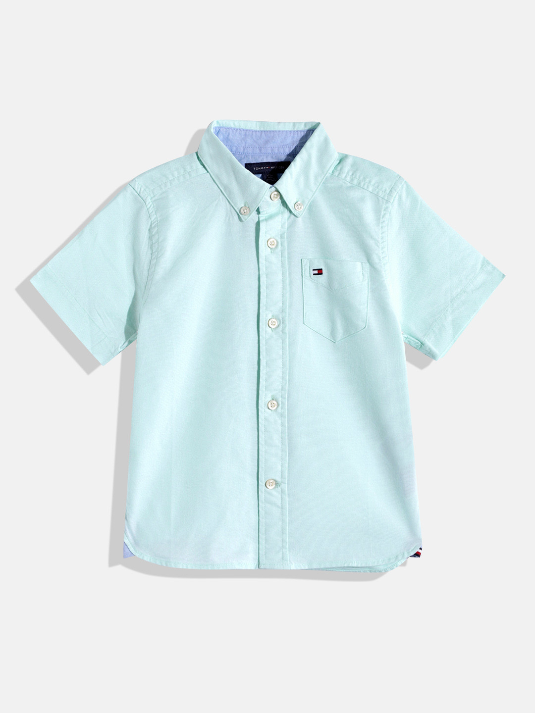 

Tommy Hilfiger Boys Casual Shirt, Turquoise blue