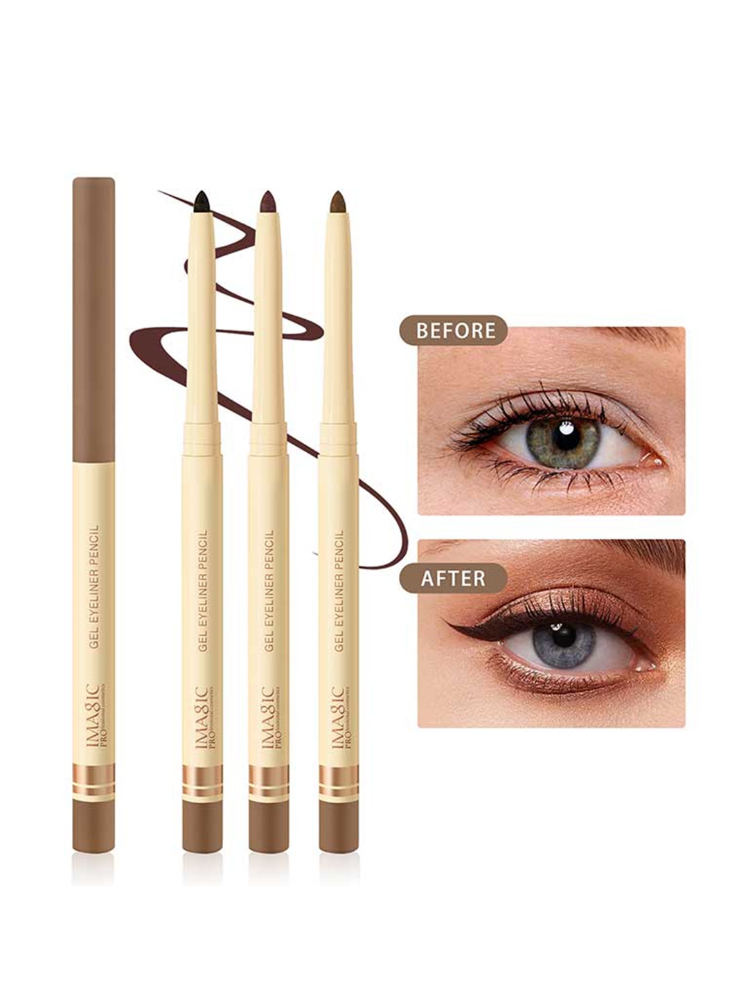 

IMAGIC Gel Eyeliner Pencil - Dark Brown-0.35gm