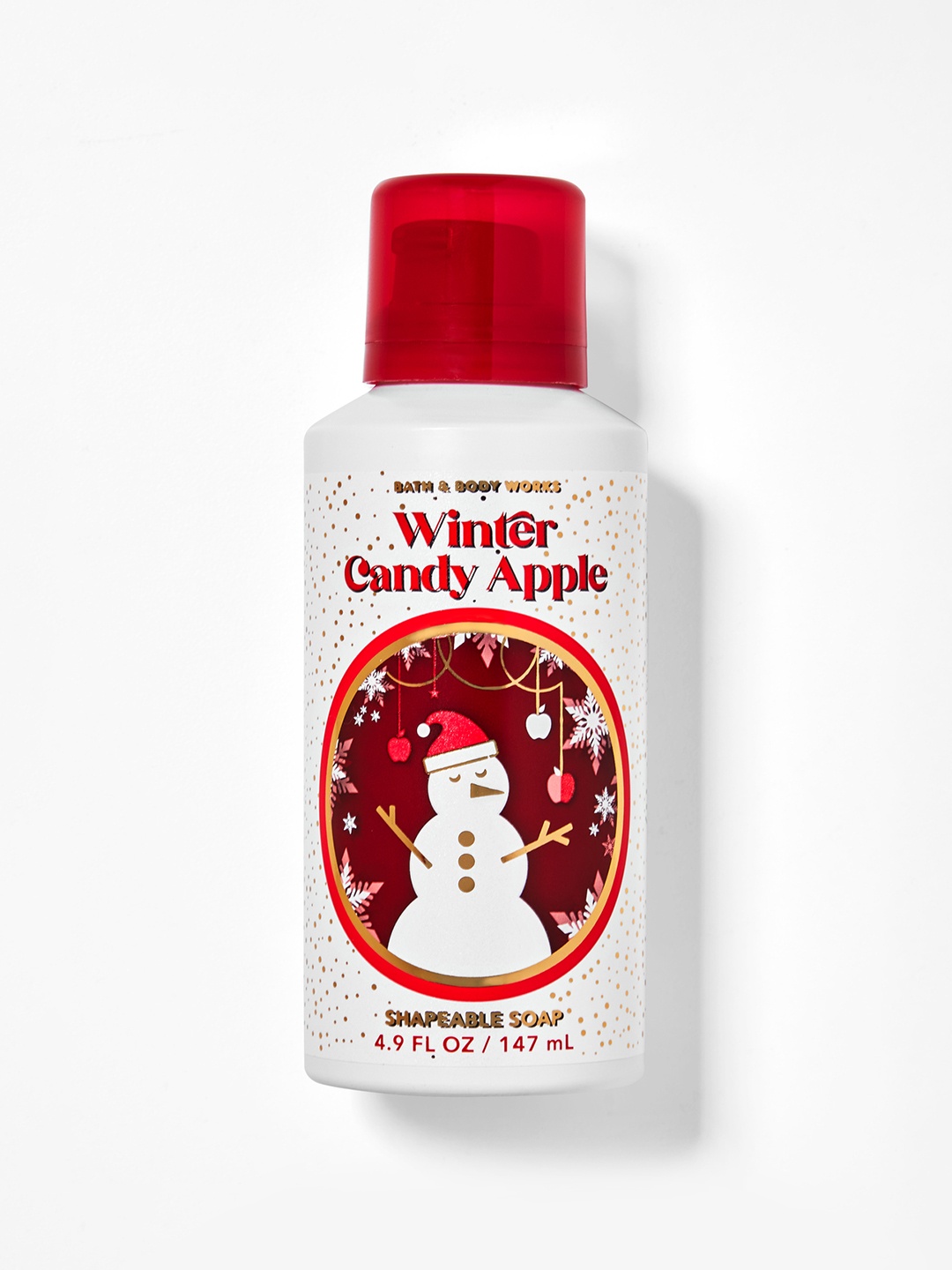 

Bath & Body Works Winter Candy Apple Shapeable Soap 147 ml, White