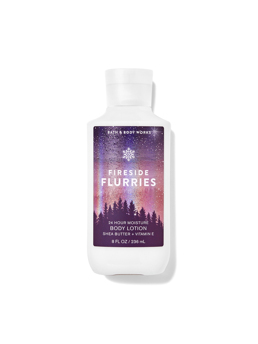 

Bath & Body Works Fireside Flurries Super Smooth Body Lotion with Shea Butter - 236ml, Purple