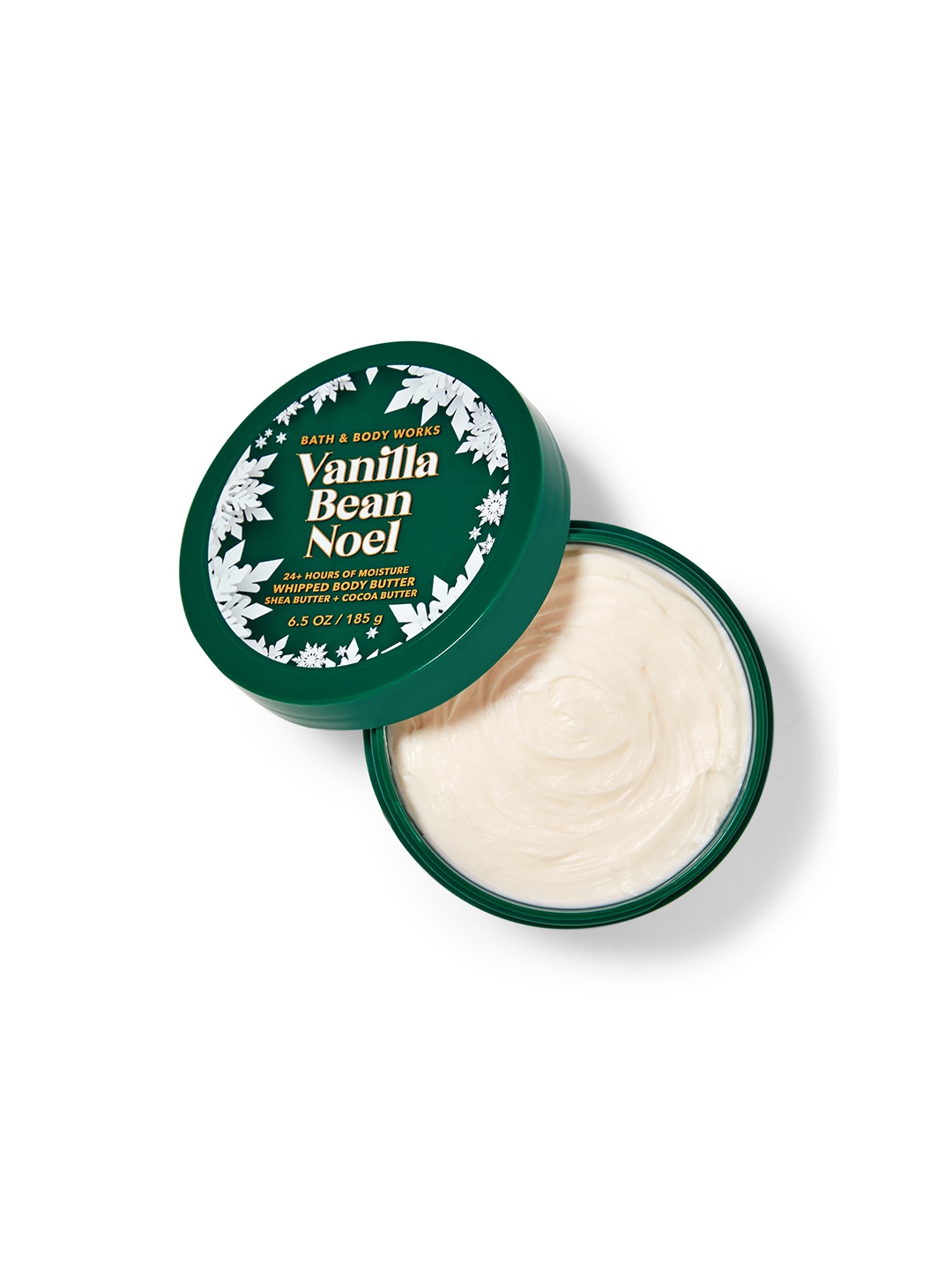 

Bath & Body Works Vanilla Bean Noel Whipped Body Butter with Shea Butter - 185g, Green