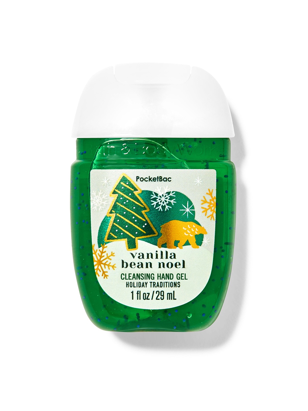 

Bath & Body Works Vanilla Bean Noel PocketBac Cleansing Hand Gel - 19 ml, Green