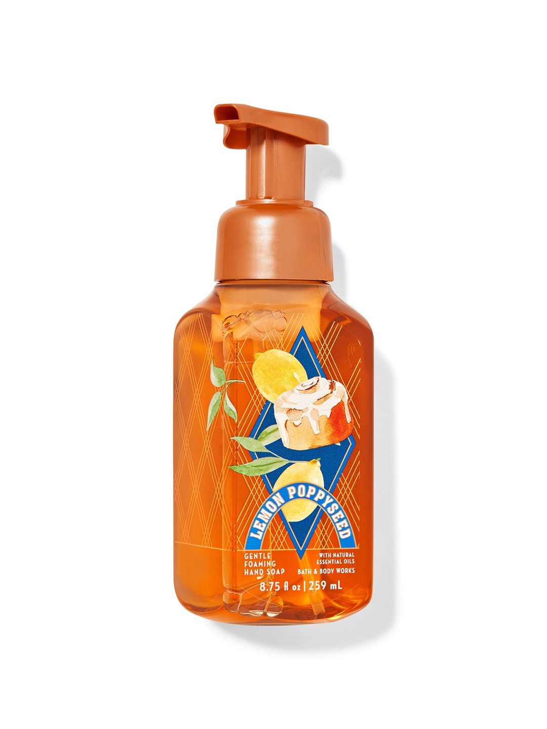 

Bath & Body Works Lemon Poppyseed Gentle Foaming Hand Soap - 259 ml, Orange