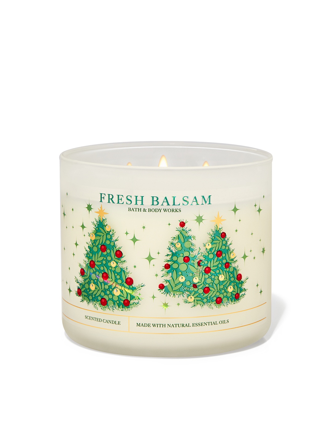

Bath & Body Works Fresh Balsam 3-Wick Scented Candle - 411 g, Off white