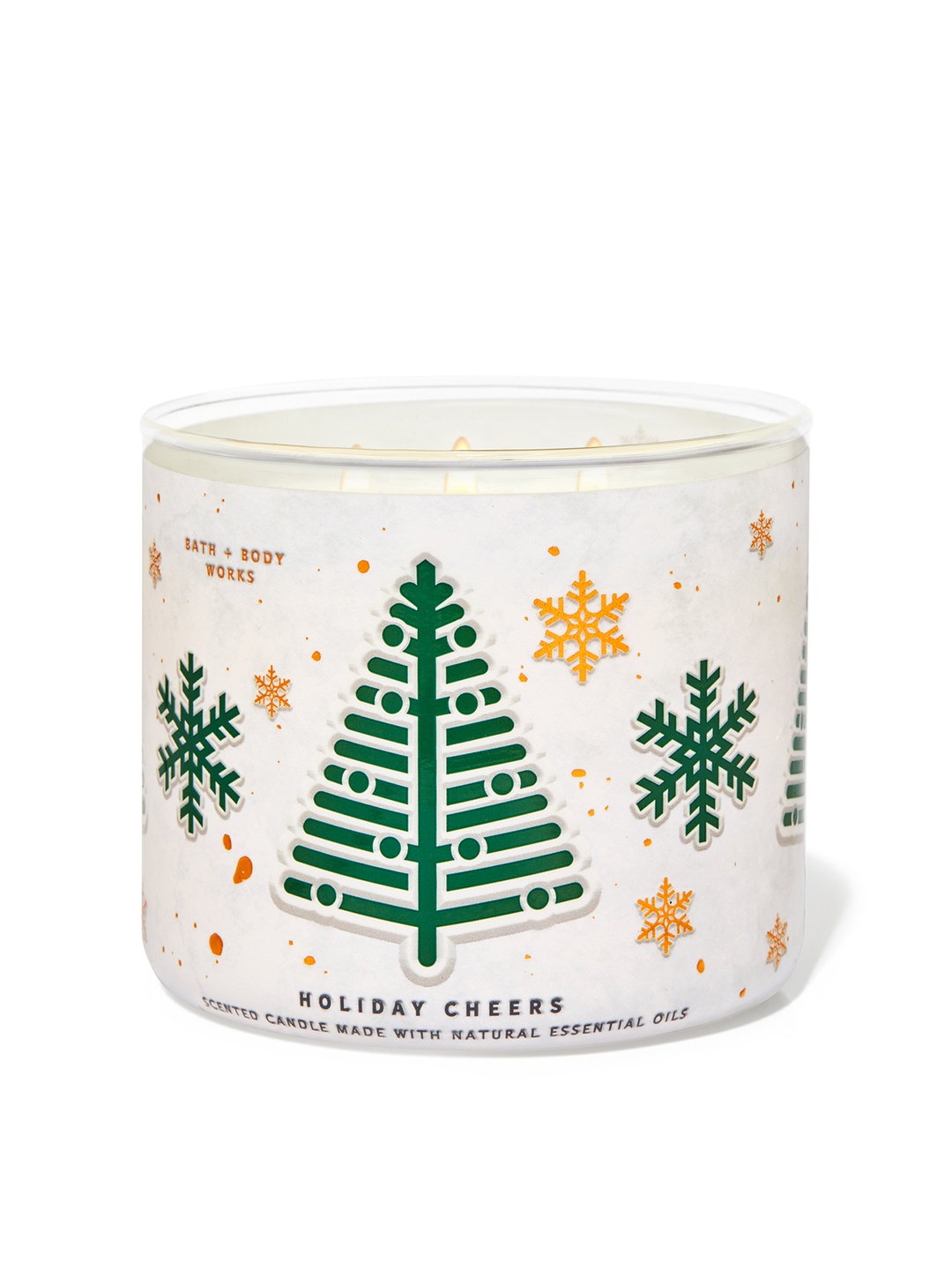 

Bath & Body Works Holiday Cheers 3-Wick Scented Candle - 411 g, White