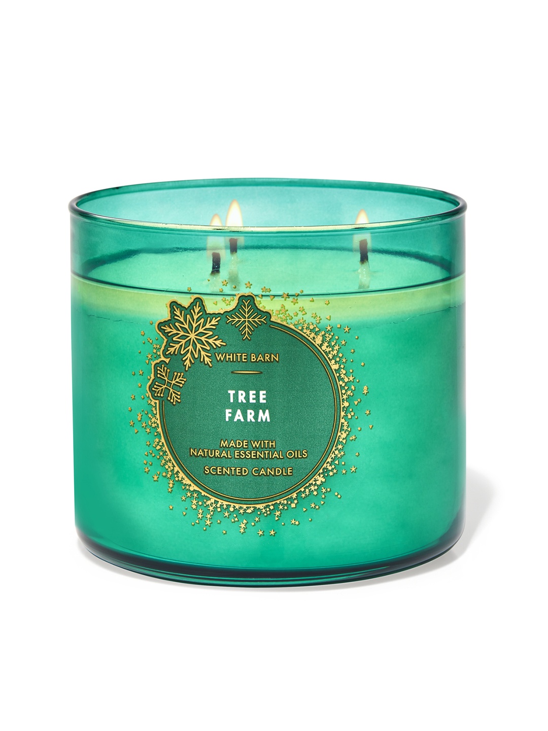 

Bath & Body Works Tree Farm 3-Wick Scented Candle - 411 g, Green